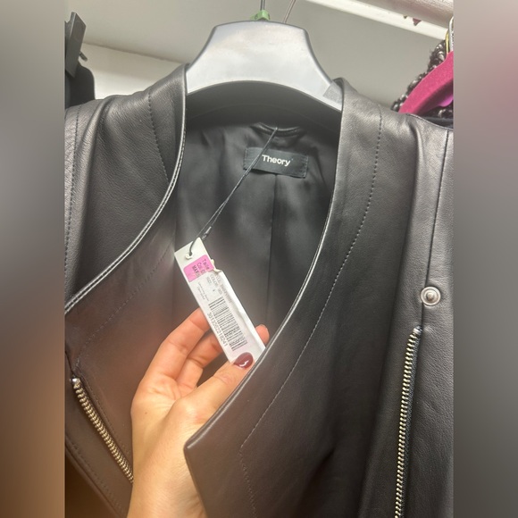 Theory leather jacket NWT - Picture 2 of 5
